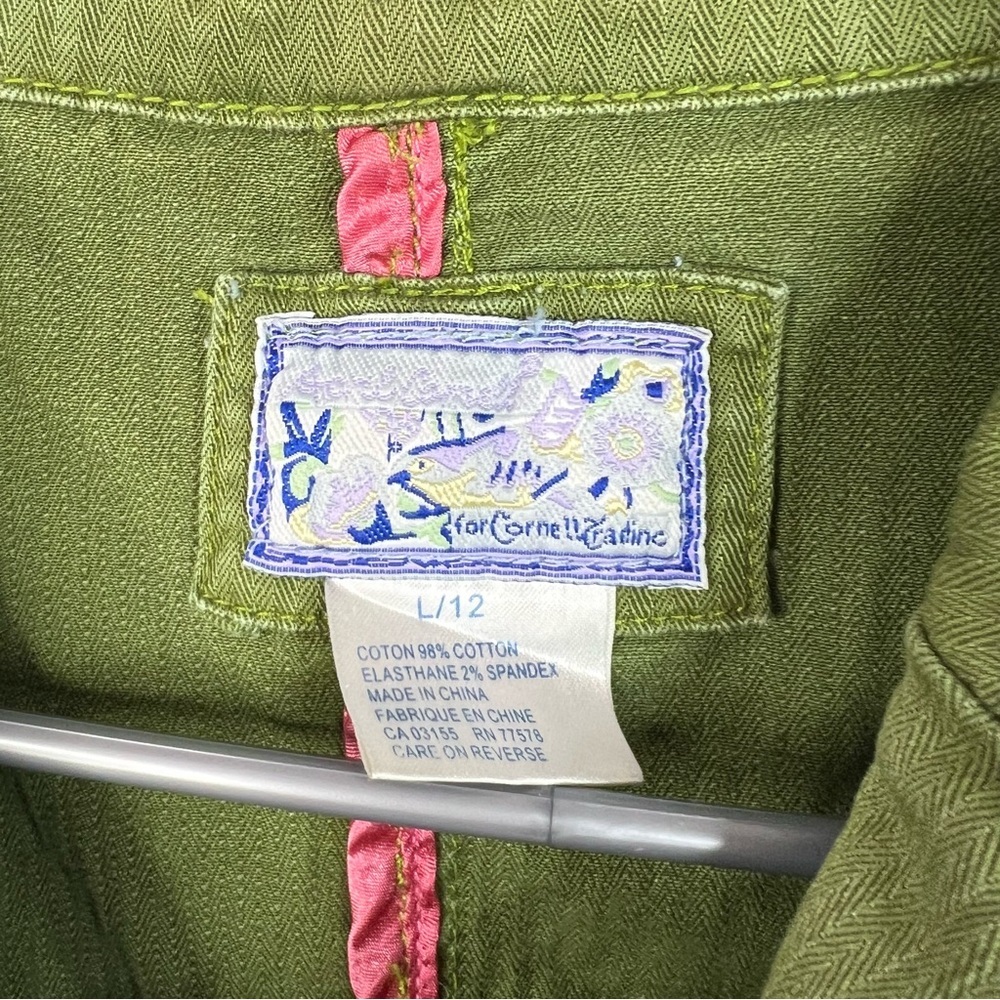 Cornell tradine jacket button up coat Olive Green Women's Blazer - Picture 5 of 9